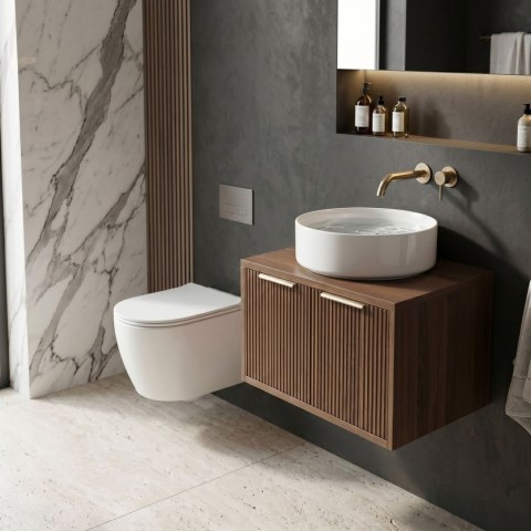 Szafka łazienkowa pod umywalkę Rea Core 60cm Brown