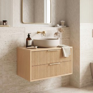 Szafka łazienkowa pod umywalkę Rea Mono 80cm Beige