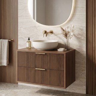 Szafka łazienkowa pod umywalkę Rea Mono 80cm Brown