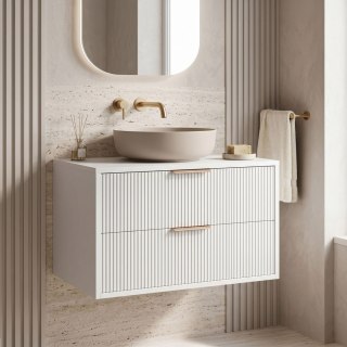 Szafka łazienkowa pod umywalkę Rea Mono 80cm White