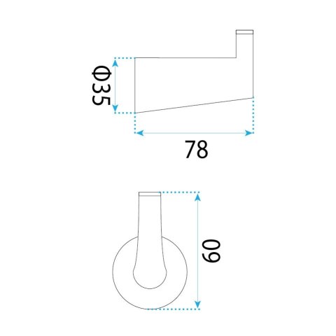 Wieszak łazienkowy 16204 Vibe Złoty Szczotkowany