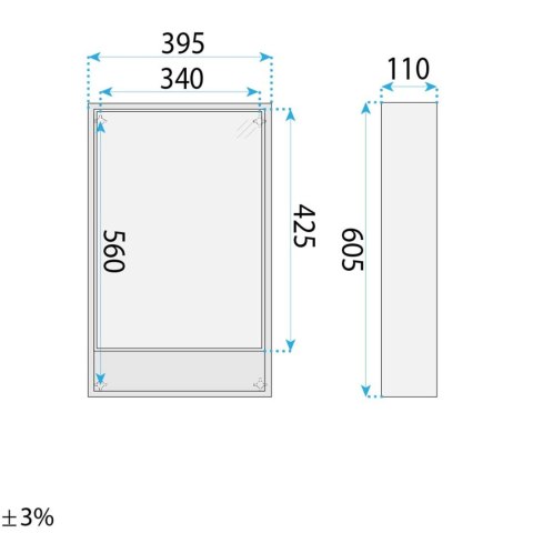 Zestaw mebli łazienkowych z Umywalką Gama T25023 BXM 50CM