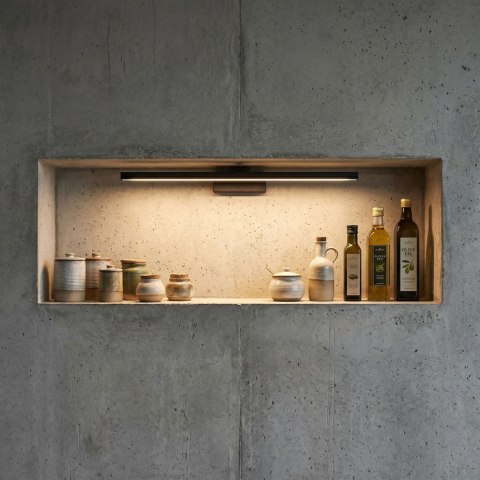 Kinkiet łazienkowy LED APP1868-1W 80 cm Black