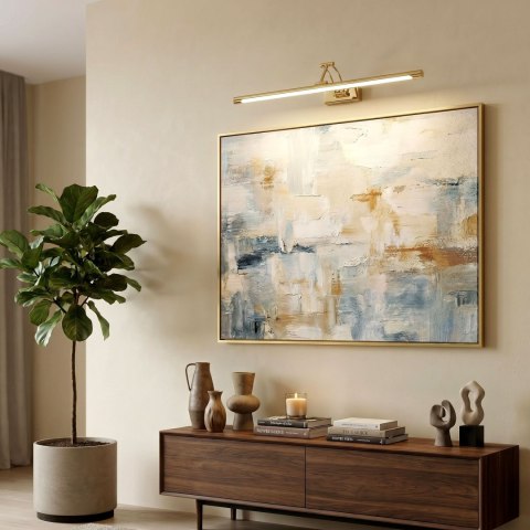Kinkiet łazienkowy SWE020-1W 60cm Złoty