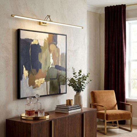 Kinkiet łazienkowy SWE024-1W 80cm Złoty Szczotkowany