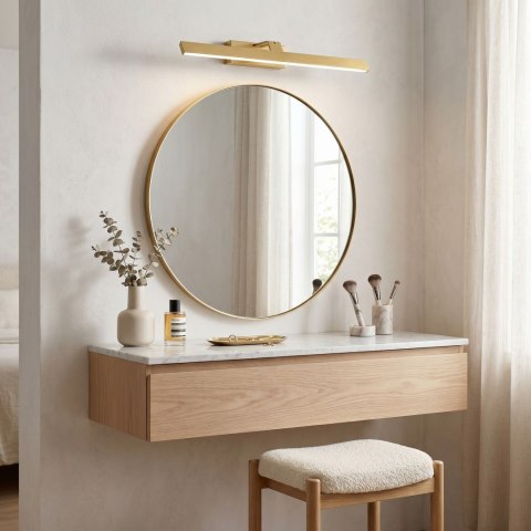 Kinkiet łazienkowy LED SWE008-1W 58cm Złoto szczotkowane