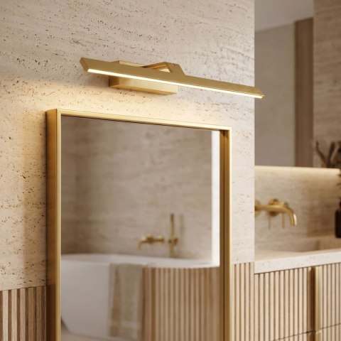 Kinkiet łazienkowy LED SWE008-1W 58cm Złoto szczotkowane