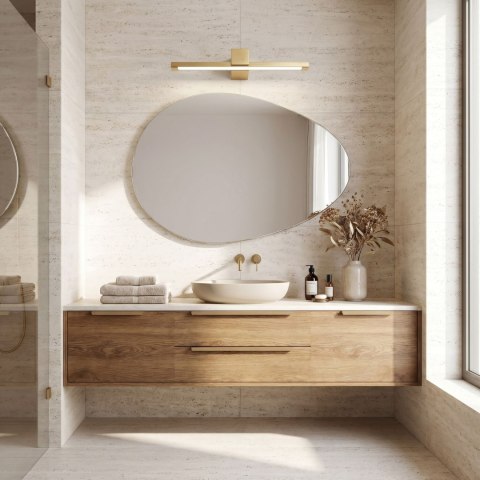 Kinkiet łazienkowy LED SWE047-1W 60 cm Złoty Szczotkowany