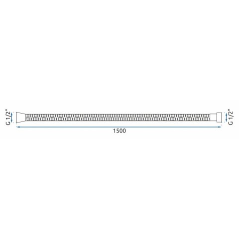 Wąż prysznicowy Rea Złoty 150 cm