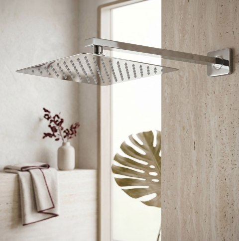 Ramię do deszczownicy kwadratowe REA JS-9022 40cm Chrom