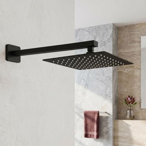 Ramię do deszczownicy kwadratowe REA JS-9022B 40cm Czarne