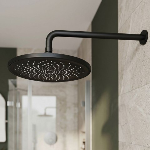 Ramię do deszczownicy okrągłe REA JS-9021B 40cm Czarne