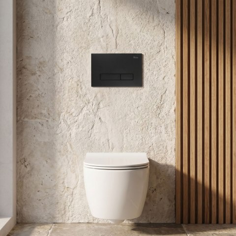 Stelaż zestaw podtynkowy Slim 024N do mis WC z przyciskiem HD Czarny