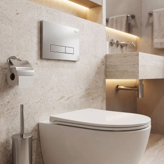 Stelaż zestaw podtynkowy Slim 024N do mis WC z przyciskiem HD Satyna