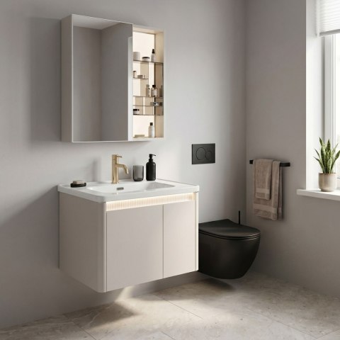 Zestaw mebli łazienkowych z Umywalką DE07-60 Beige 60CM