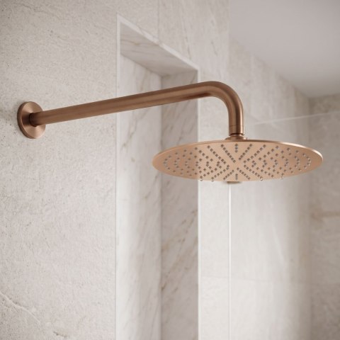 Ramię do deszczownicy okrągłe REA JS-9021 40cm Miedź szczotkowana
