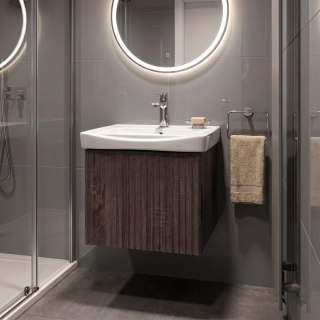 Szafka łazienkowa z umywalką Rea DB85-50-1 Dark 50cm