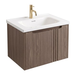 Szafka łazienkowa z umywalką Rea DB86-60L-1 Dark 60cm