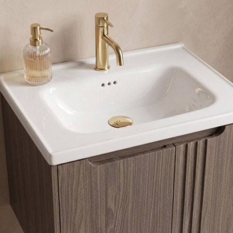 Szafka łazienkowa z umywalką Rea DB86-60L-1 Dark 60cm