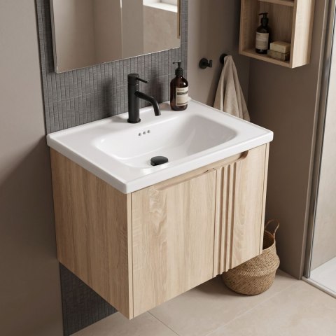 Szafka łazienkowa z umywalką Rea DB86-60L-3 Light 60cm
