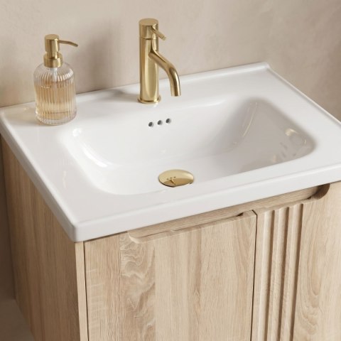 Szafka łazienkowa z umywalką Rea DB86-60L-3 Light 60cm