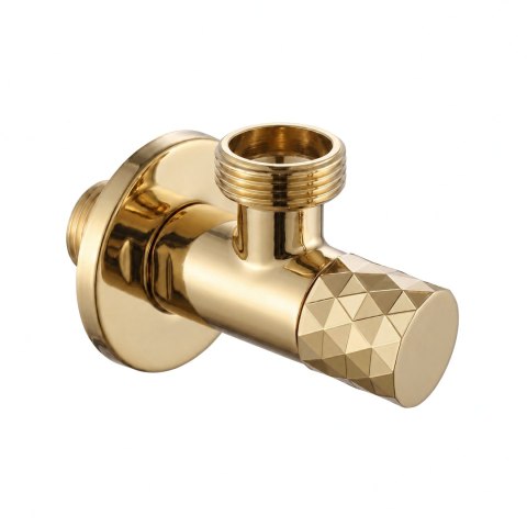 Zawór kątowy Diamond 03 1/2" x 3/4" Złoty