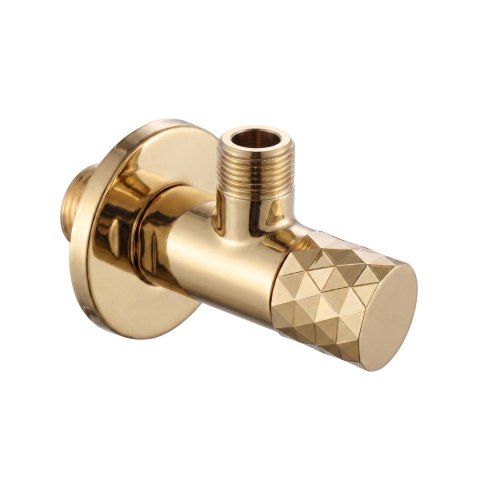 Zawór kątowy Diamond 03 1/2" x 3/8" Złoty