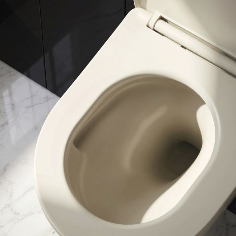 Zestaw Misa WC Focus Tornado podwieszana + Umywalka nablatowa Rea Focus Creme