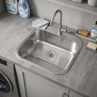 Zlew techniczny 201 Stal Szczotkowana nierdzewna