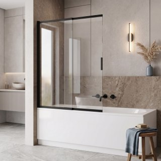 Parawan nawannowy przesuwny REA Dario Czarny 120