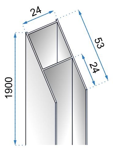 Adapter poszerzający do kabin i drzwi K7512