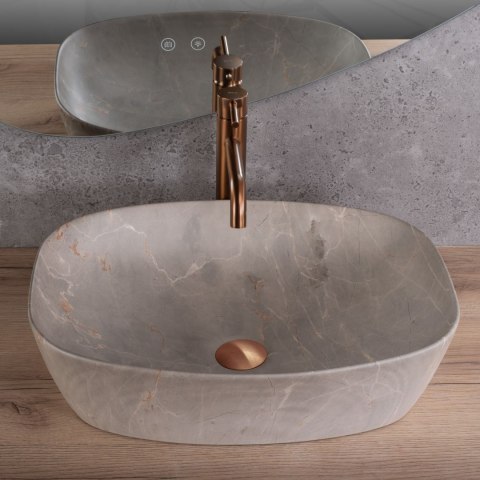 Umywalka nablatowa Rea Freja Beige