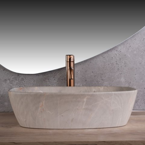 Umywalka nablatowa Rea Freja Beige
