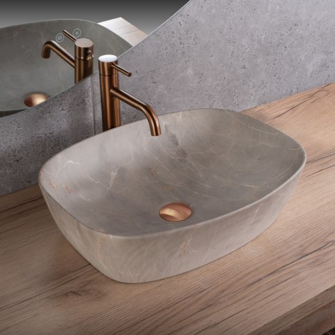 Umywalka nablatowa Rea Freja Beige