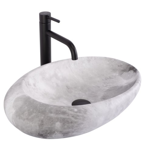 Umywalka nablatowa Rea Roxy C Stone L.GREY