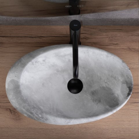 Umywalka nablatowa Rea Roxy C Stone L.GREY