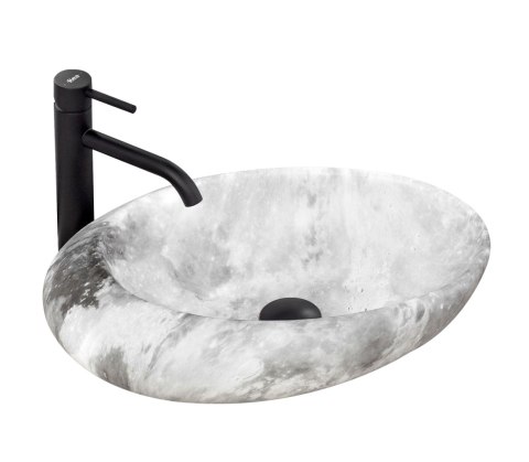 Umywalka nablatowa Rea Roxy C Stone L.GREY