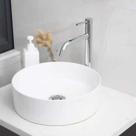 Bateria Umywalkowa REA LUGANO SLIM Chrom Wysoka