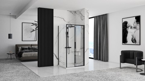 Kabina Prysznicowa Narożna Rapid Slide Black
