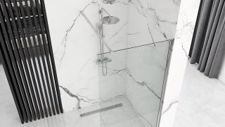 Ścianka prysznicowa Rea Aero N 100 Transparent