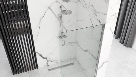 Ścianka prysznicowa Rea Aero N 100 Transparent