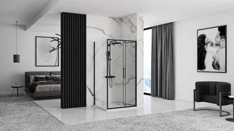 Kabina Prysznicowa Narożna Rapid Fold Black