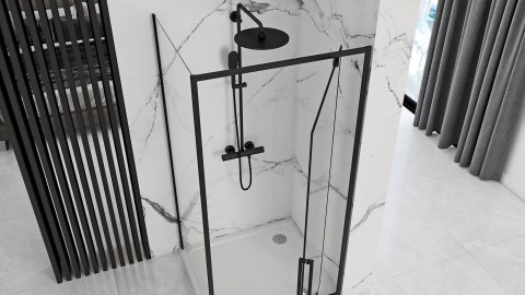 Kabina Prysznicowa Narożna Rea Rapid Swing Black