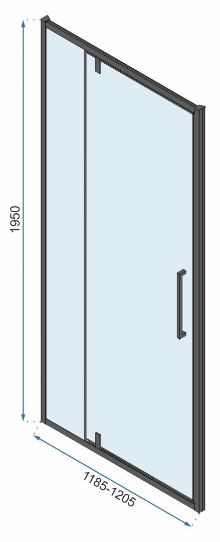 Kabina Prysznicowa Narożna Rea Rapid Swing Black