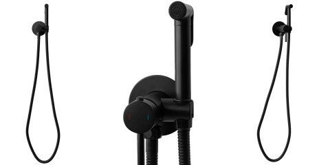 Bateria bidetowa REA Lungo Loop czarna