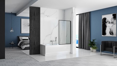 Parawan nawannowy Rea Lagos Fix Stały 70 Czarny Black