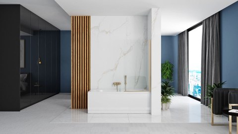 Parawan Rea Elegant Złoty 80 Nawannowy