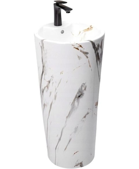 Umywalka Ceramiczna Wolnostojąca Blanka Marble Marmur