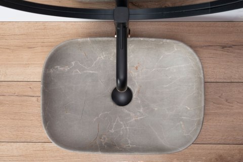 Umywalka nablatowa Rea Livia Beige Mat