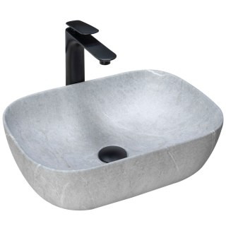 Umywalka nablatowa Rea Livia Grey Mat